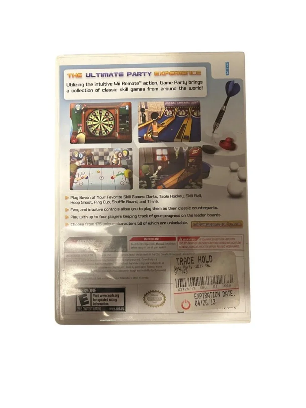 Game Party For Nintendo Wii Complete Case & Disc By Midway video game gaming